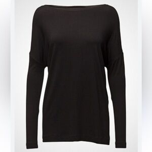 By Malene Birger Black Long Sleeve Top